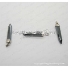 01P1009S/ pen shape pendant/pointed pen charm/pen shaped fitting/pen shape accessory with silver finding